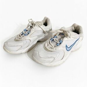 Nike Air Training Style: 311277-141 Running Athletic Shoes Sneakers White Blue